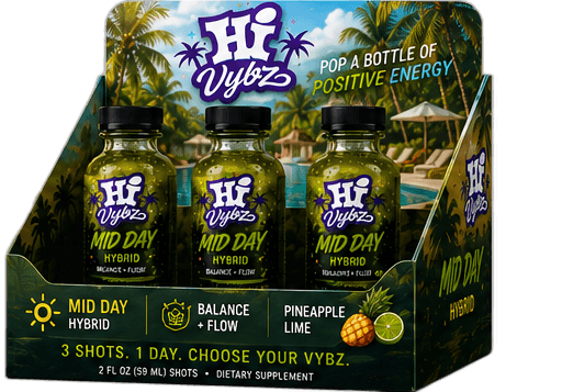 Mid Day Pineapple Lime display box cutout